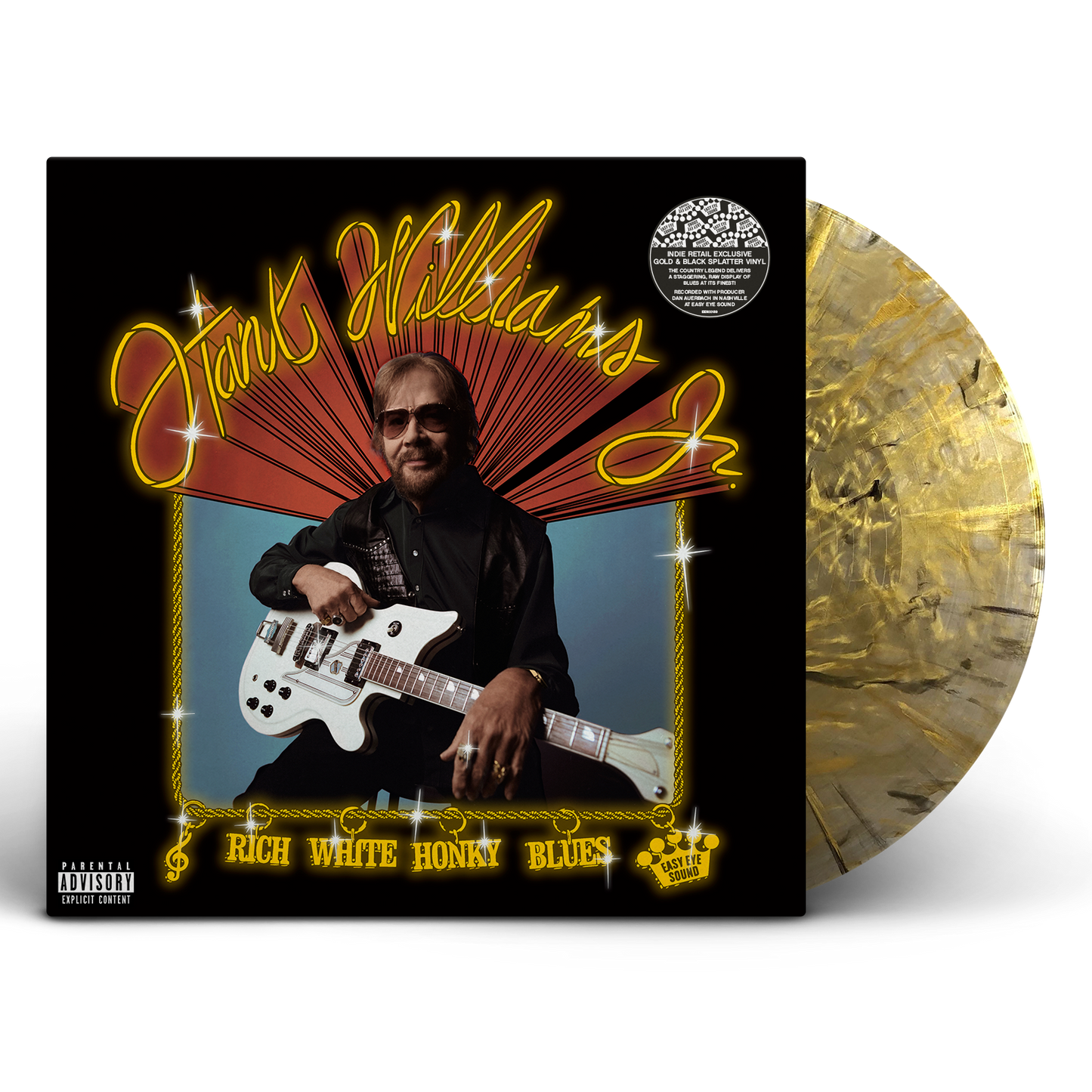 Hank Williams Jr. - Rich White Honky Blues - Indie LP