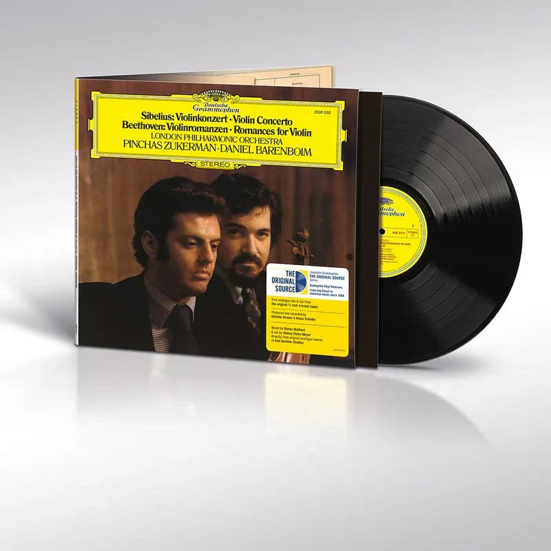 Pinchas Zukerman - Sibelius: Violin Concerto; Beethoven: Romances for Violin - Original Source Series LP
