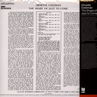 Ornette Coleman - The Shape Of Jazz To Come - Vinyl Me Please LP