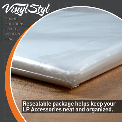 Vinyl Styl - 12 Inch Vinyl Record Outer Sleeve Polyethylene - 50 Count