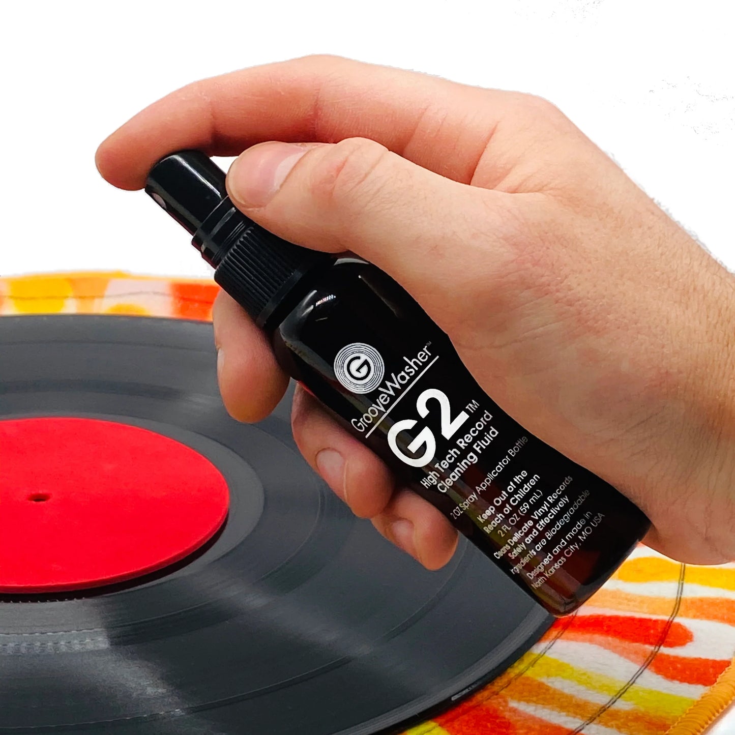 GrooveWasher - G2 Record Cleaning Fluid Kit (2oz. Mist Spray & 4oz. Refill)