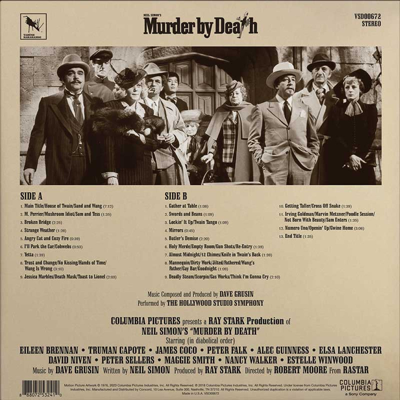 Murder by Death (Original Motion Picture Soundtrack) - Dave Grusin - LP
