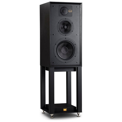 Wharfedale - Linton 85th Anniversary Walnut Bookshelf Speakers With Stands