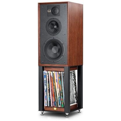 Wharfedale - Linton 85th Anniversary Walnut Bookshelf Speakers With Stands